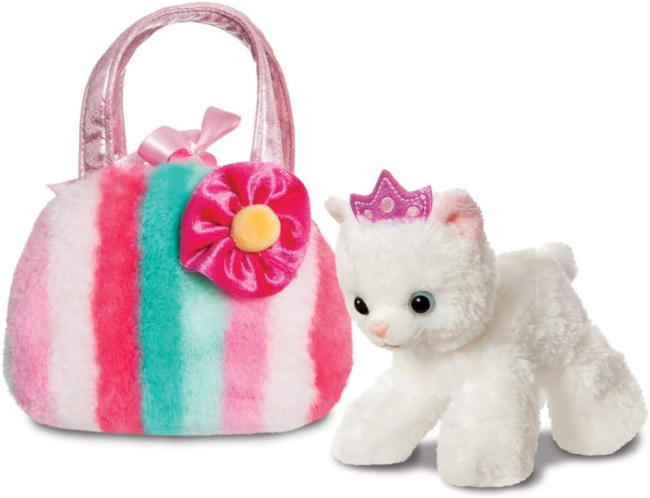 Aurora, 61433, Fancy Pal Princess Kitty with Multi-coloured Stripes, Soft Toy, Medium