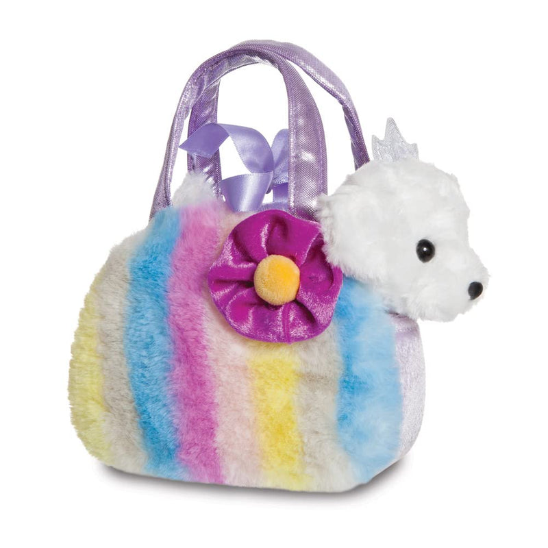 Aurora, 61434, Fancy Pal Princess Puppy with Multi-coloured Stripes, Soft Toy