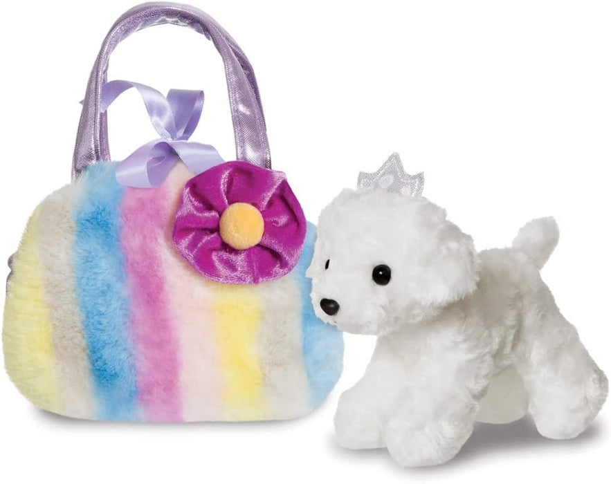Aurora, 61434, Fancy Pal Princess Puppy with Multi-coloured Stripes, Soft Toy