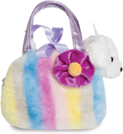 Aurora, 61434, Fancy Pal Princess Puppy with Multi-coloured Stripes, Soft Toy