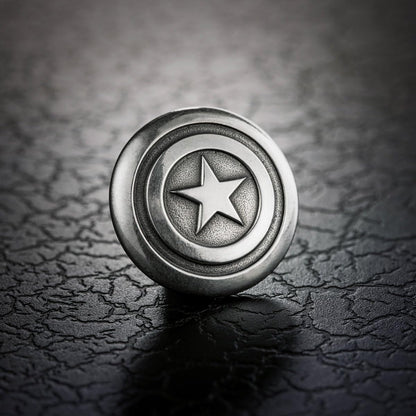Royal Selangor Hand Finished Marvel Collection Pewter Captain America Lapel Pin