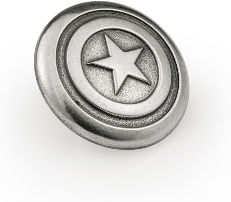 Royal Selangor Hand Finished Marvel Collection Pewter Captain America Lapel Pin