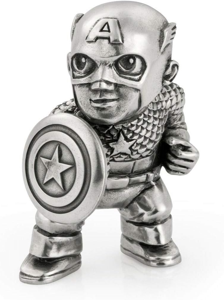 Royal Selangor Hand Finished Marvel Collection Pewter Captain America Miniature Figurine