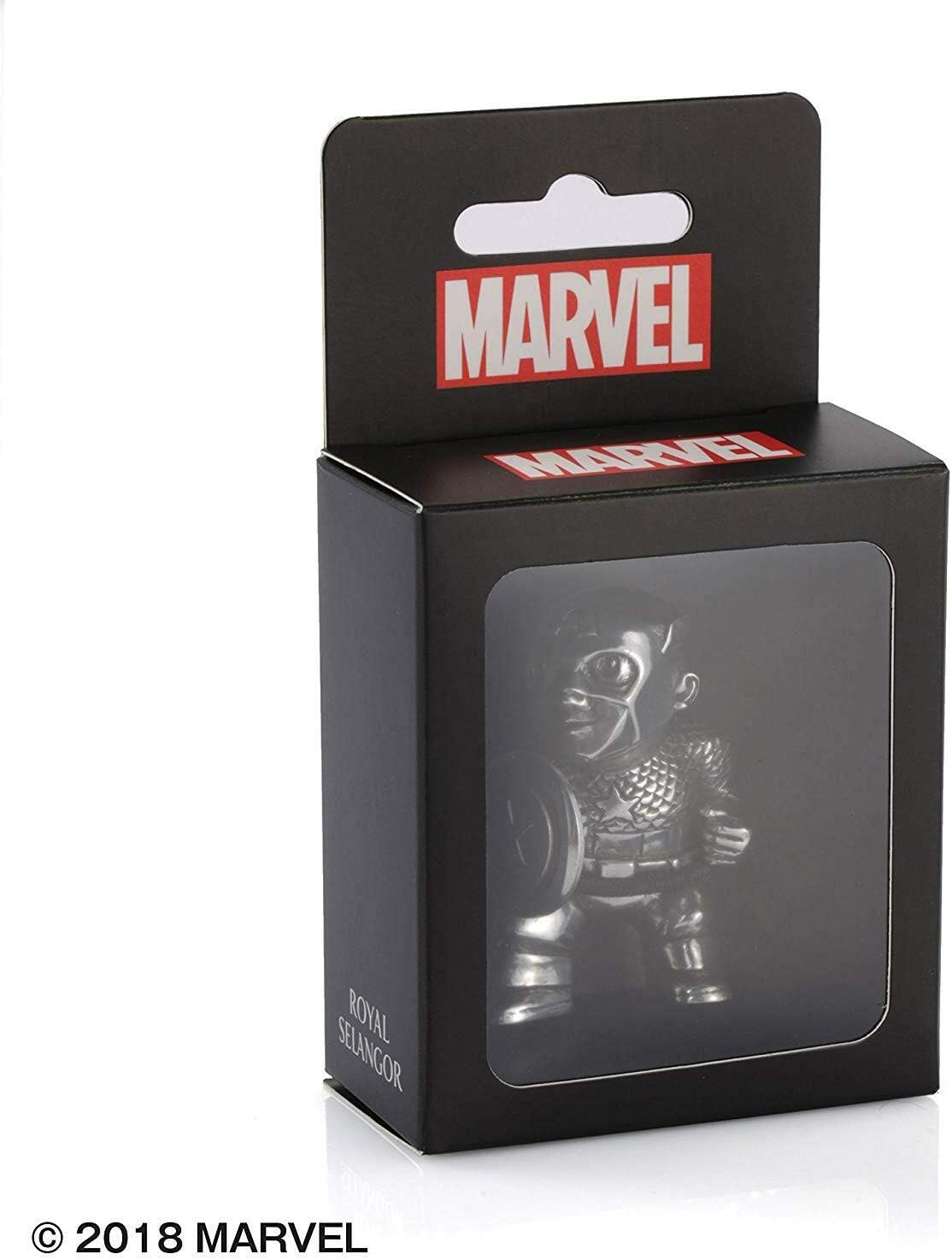 Royal Selangor Hand Finished Marvel Collection Pewter Captain America Miniature Figurine