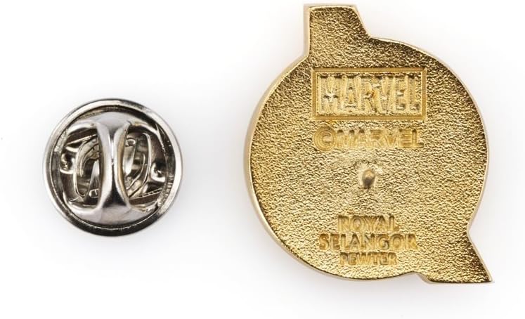 Royal Selangor Hand Finished Marvel Collection Pewter Avengers Gilt Insignia Lapel Pin