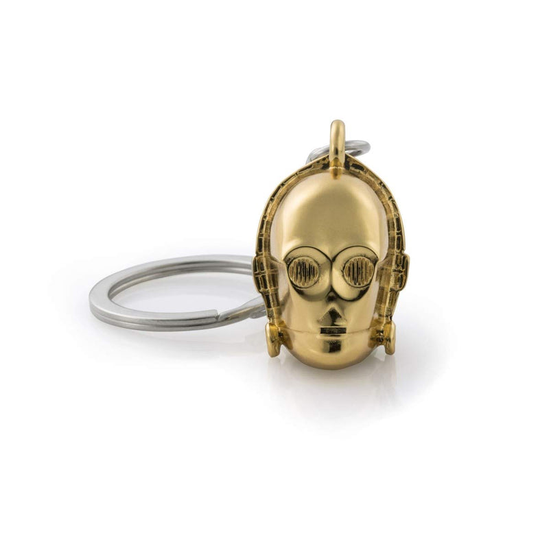 Royal Selangor Handgefertigter Schlüsselanhänger aus der Star Wars-Kollektion, Zinn, C-3PO, 24 Karat vergoldet, Geschenk, Gold, Einheitsgröße