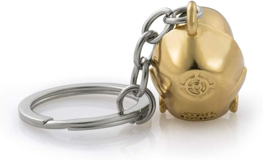 Royal Selangor Handgefertigter Schlüsselanhänger aus der Star Wars-Kollektion, Zinn, C-3PO, 24 Karat vergoldet, Geschenk, Gold, Einheitsgröße