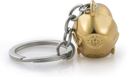 Royal Selangor Handgefertigter Schlüsselanhänger aus der Star Wars-Kollektion, Zinn, C-3PO, 24 Karat vergoldet, Geschenk, Gold, Einheitsgröße