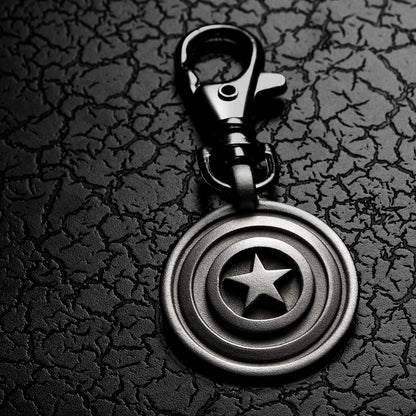 Captain America Emblem Keyring Fob 018030