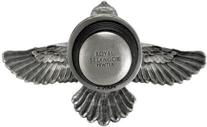Royal Selangor Pewter Hedwig Wine Stopper - Harry Potter Collection Reusable Silicone Bottle Plug/Cork/Preserver Gift for Christmas