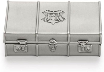 Royal Selangor Pewter Harry's School Trunk - Harry Potter Collection Mini Container/Holder/Case/Box for Keepsakes, Jewelry, Gift for Christmas