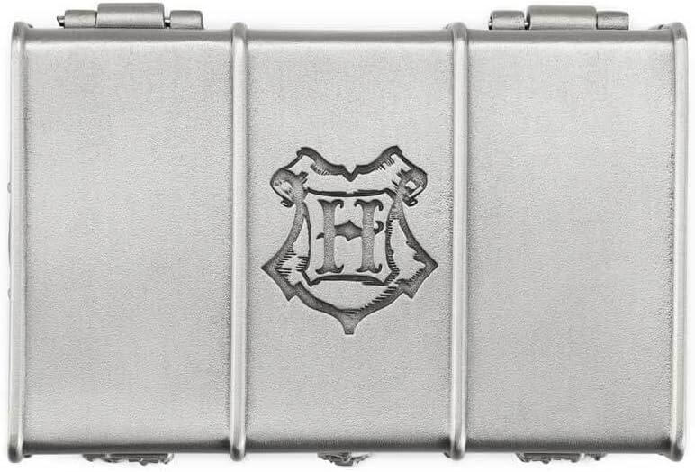 Royal Selangor Pewter Harry's School Trunk - Harry Potter Collection Mini Container/Holder/Case/Box for Keepsakes, Jewelry, Gift for Christmas