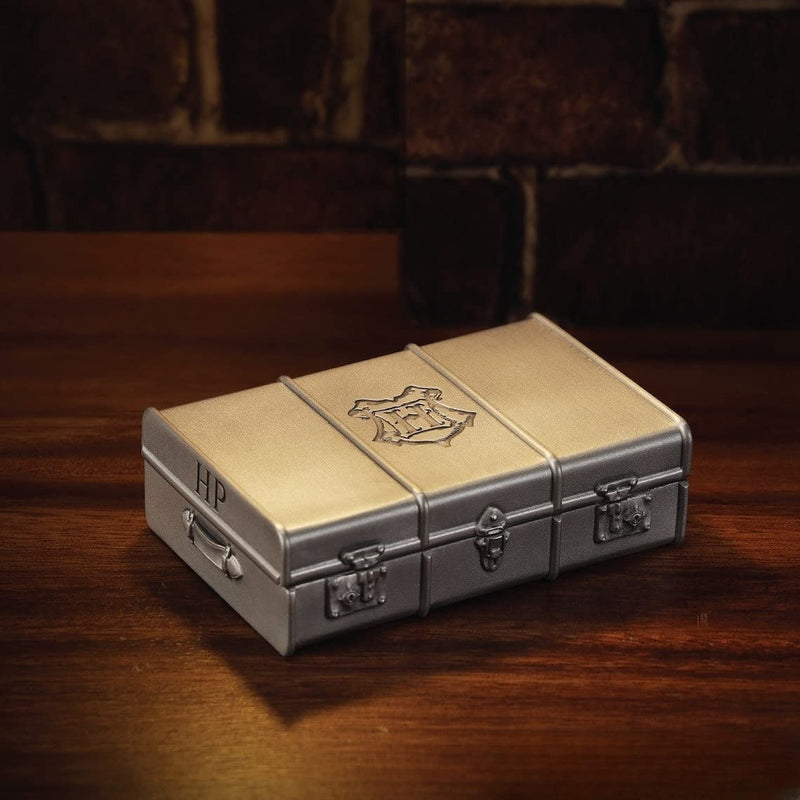 Royal Selangor Pewter Harry's School Trunk - Harry Potter Collection Mini Container/Holder/Case/Box for Keepsakes, Jewelry, Gift for Christmas