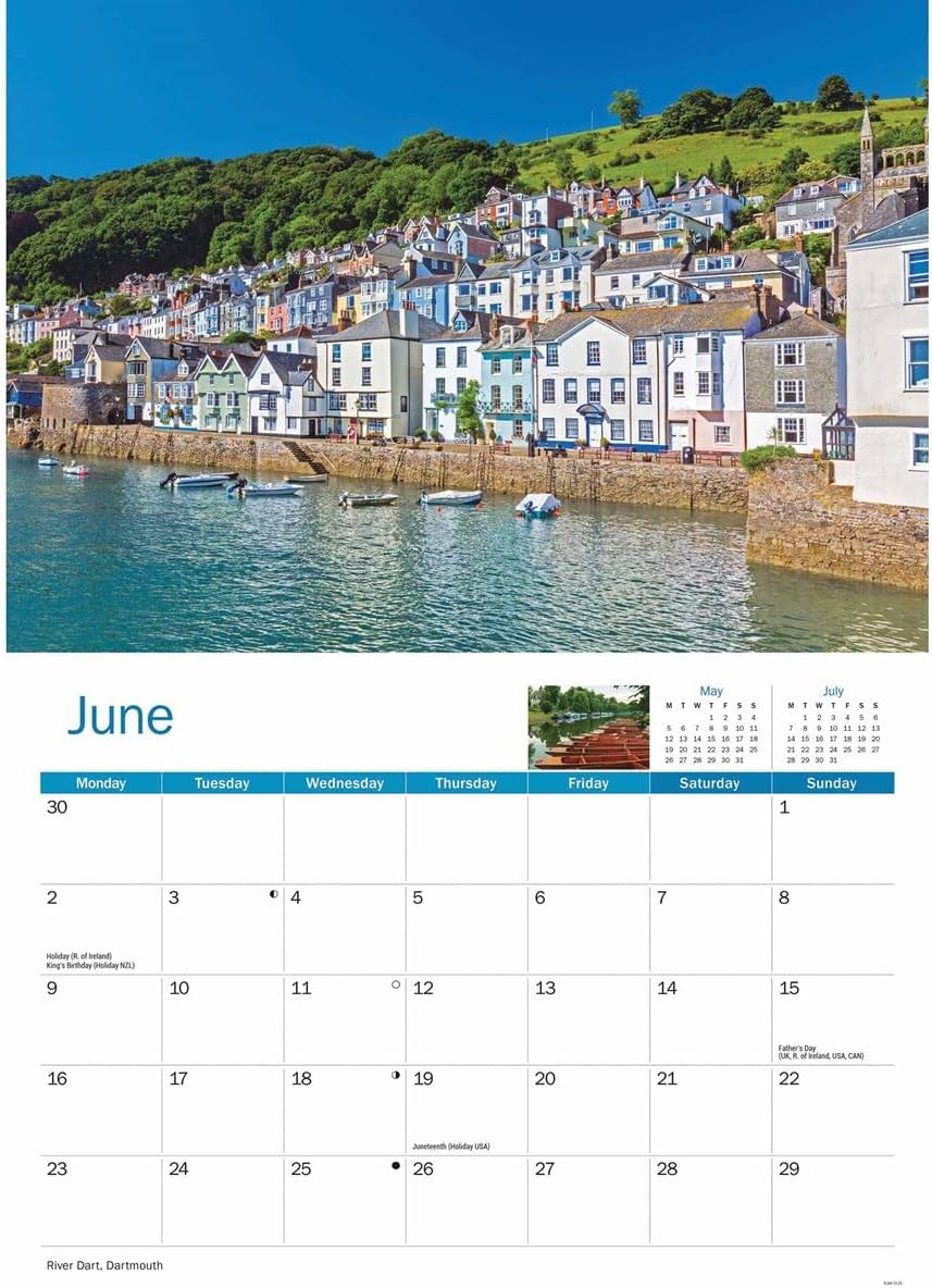 Canals & Waterways A4 Calendar 2025 (PFP)
