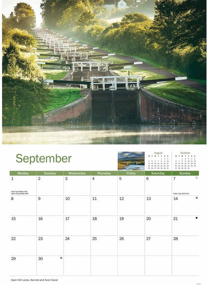 Canals & Waterways A4 Calendar 2025 (PFP)