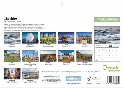 Cheshire A4 Calendar 2025 (PFP)