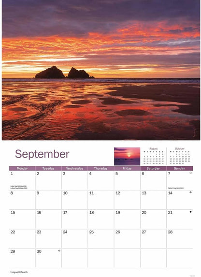 Cornish Sunsets A4 Calendar 2025 (PFP)