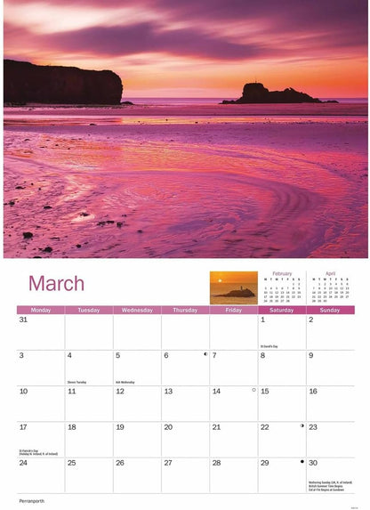Cornish Sunsets A4 Calendar 2025 (PFP)