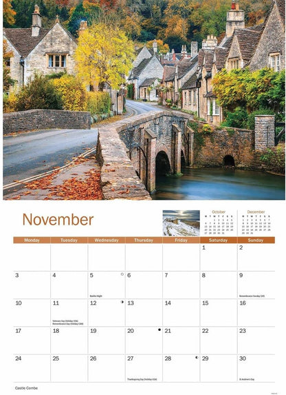 Cotswolds A4 Calendar 2025 (PFP)