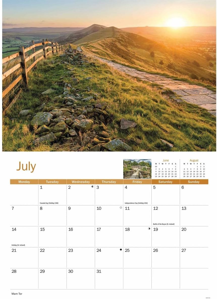 Derbyshire A4 Calendar 2025 (PFP)