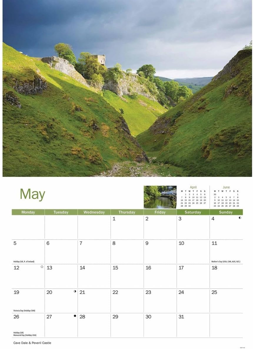 Derbyshire A4 Calendar 2025 (PFP)