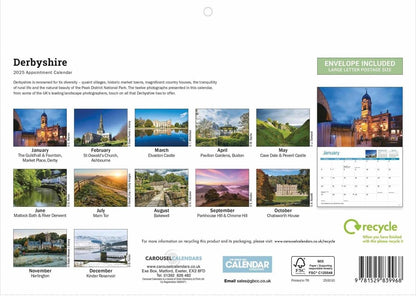 Derbyshire A4 Calendar 2025 (PFP)