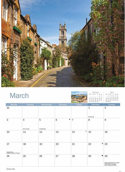 Edinburgh A4 Calendar 2025 (PFP)