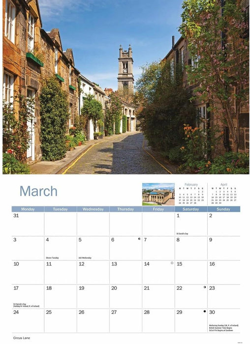 Edinburgh A4 Calendar 2025 (PFP)