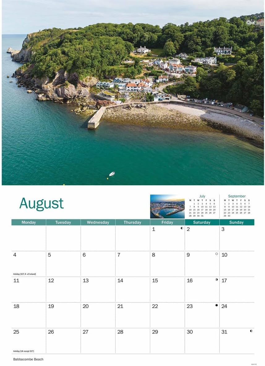 English Riviera A4 Calendar 2025 (PFP)