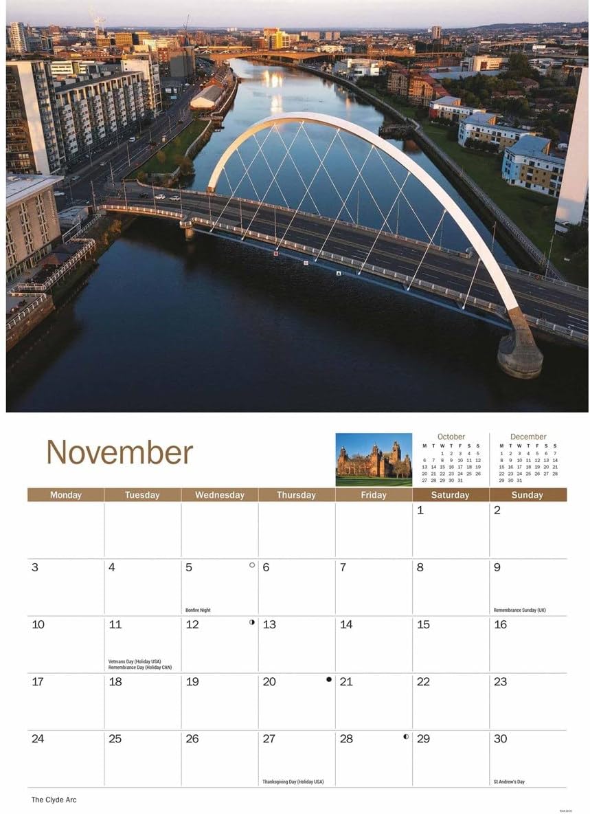 Glasgow A4 Calendar 2025 (PFP)