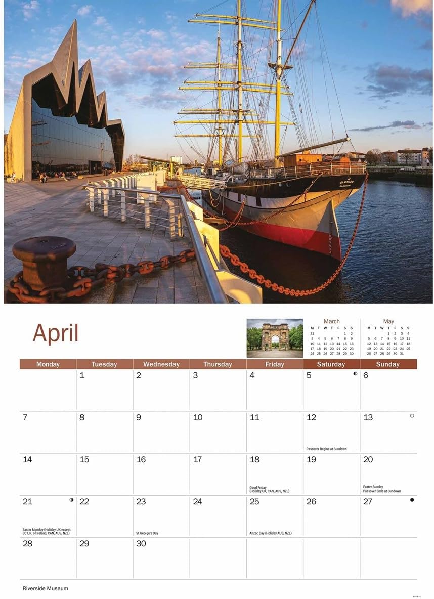 Glasgow A4 Calendar 2025 (PFP)