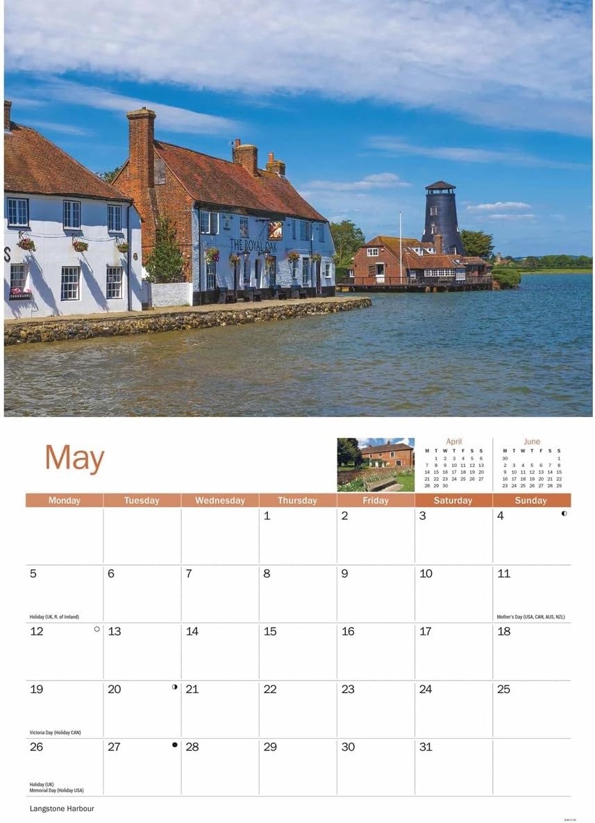 Hampshire A4 Calendar 2025 (PFP)