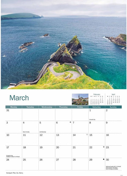 Ireland Eire A4 Calendar 2025 (PFP)