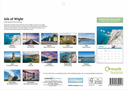 Isle of Wight A4 Calendar 2025 (PFP)