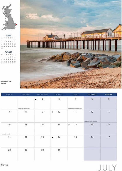 Journey Through Britain A4 Calendar 2025 (PFP)