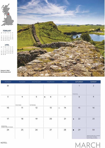 Journey Through Britain A4 Calendar 2025 (PFP)