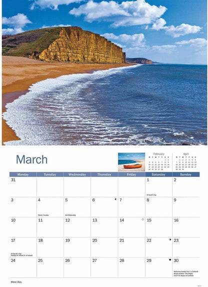 Jurassic Coast A4 Calendar 2025 (PFP)