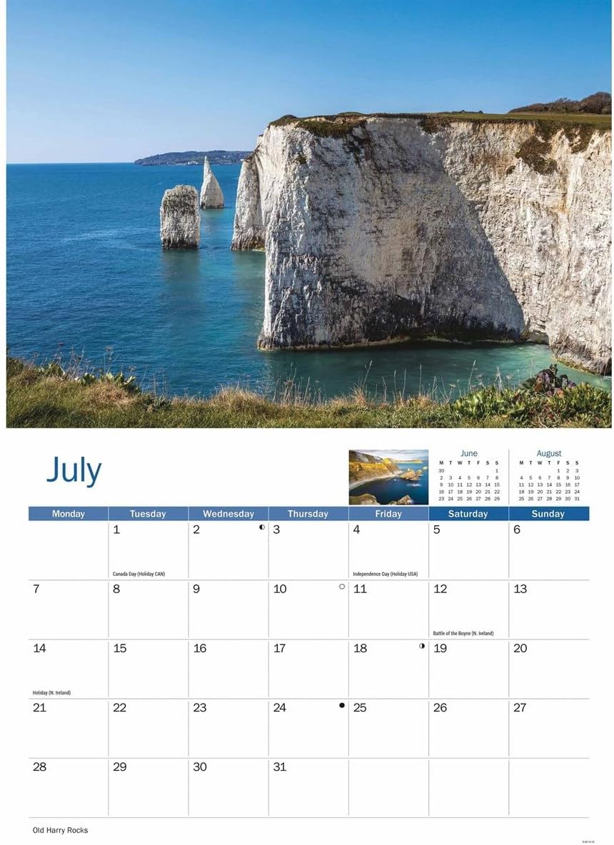 Jurassic Coast A4 Calendar 2025 (PFP)