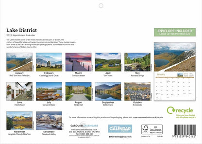 Lake District A4 Calendar 2025 (PFP)