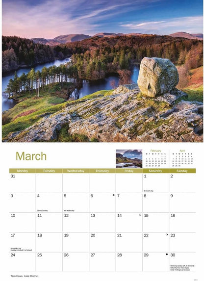 Landscapes of Britain A4 Calendar 2025 (PFP)