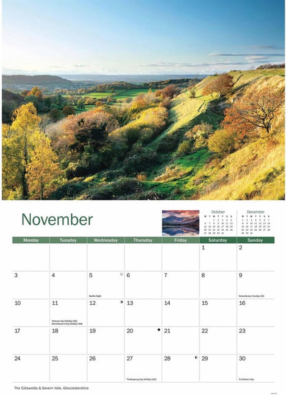 Landscapes of Britain A4 Calendar 2025 (PFP)