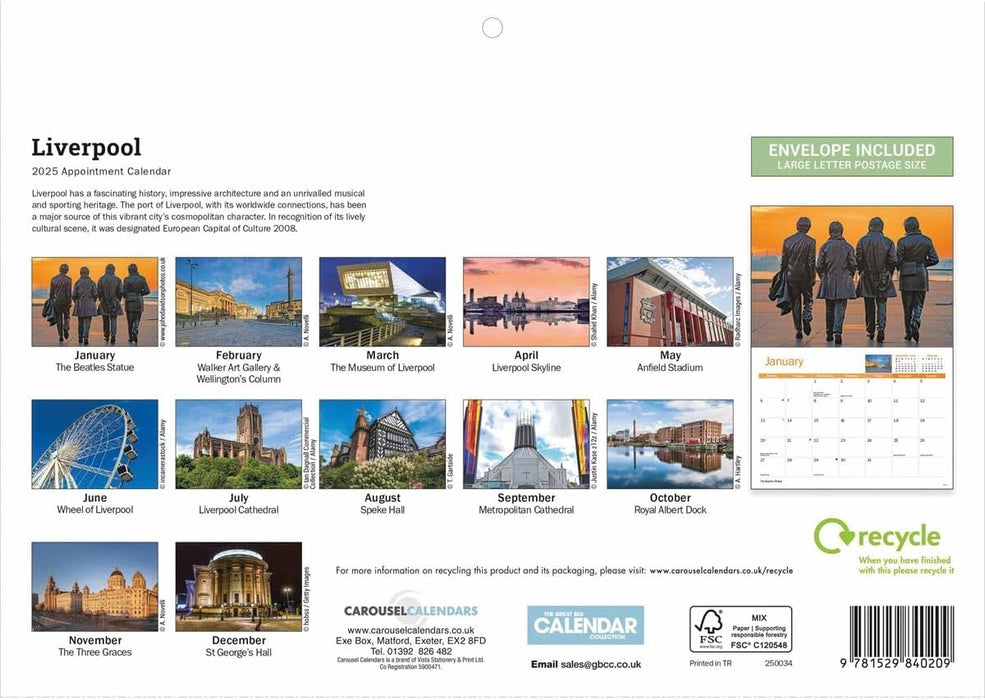 Liverpool A4 Calendar 2025 (PFP)