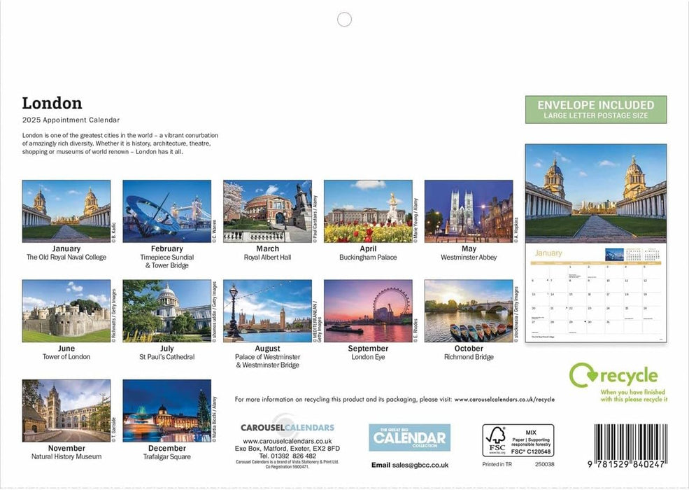 London A4 Calendar 2025 (PFP)