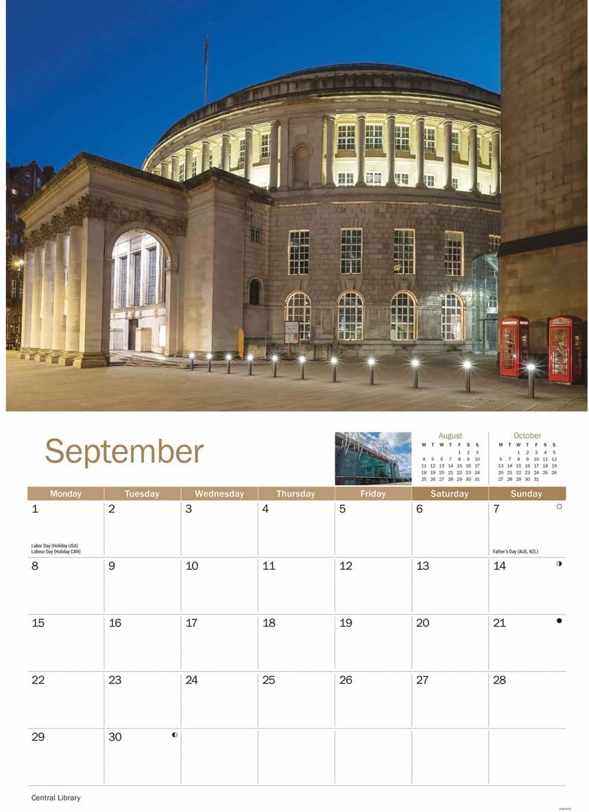 Manchester A4 Calendar 2025 (PFP)