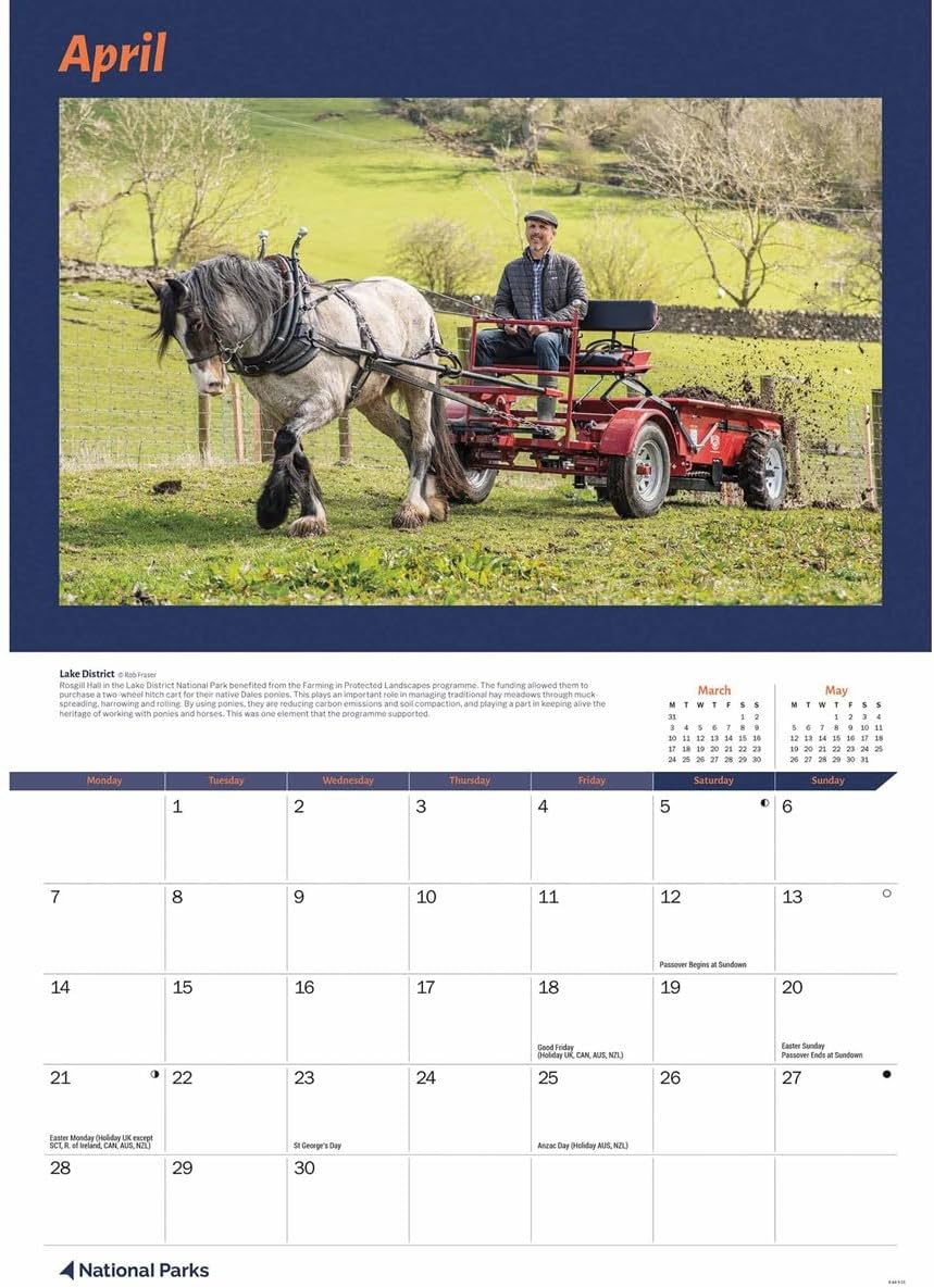 National Parks A4 Calendar 2025 (PFP)