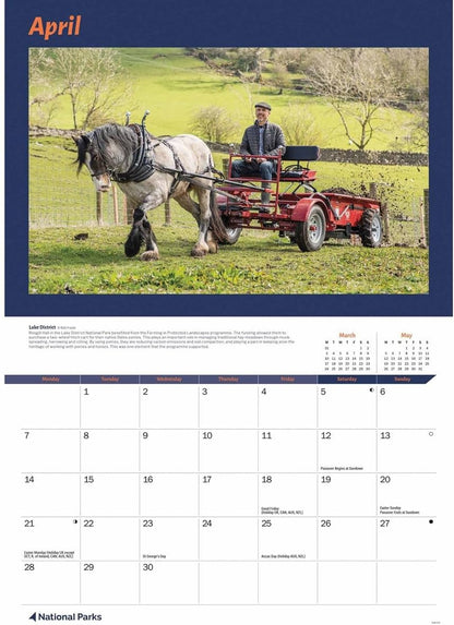 National Parks A4 Calendar 2025 (PFP)