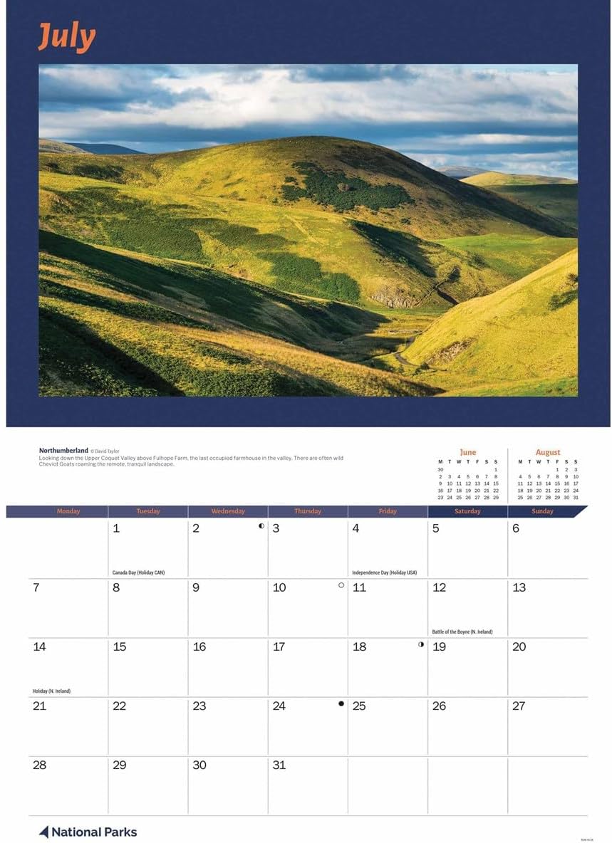 National Parks A4 Calendar 2025 (PFP)