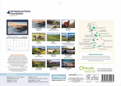 National Parks A4 Calendar 2025 (PFP)