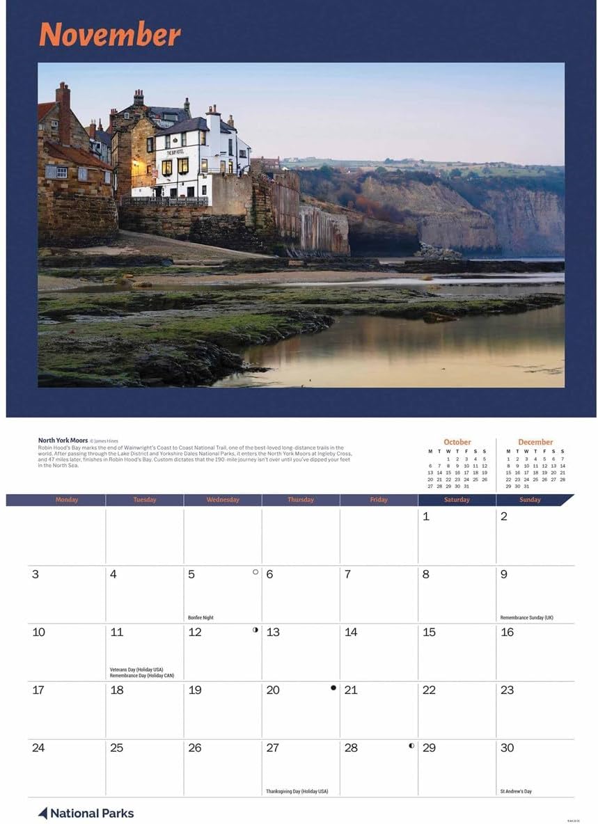 National Parks A4 Calendar 2025 (PFP)