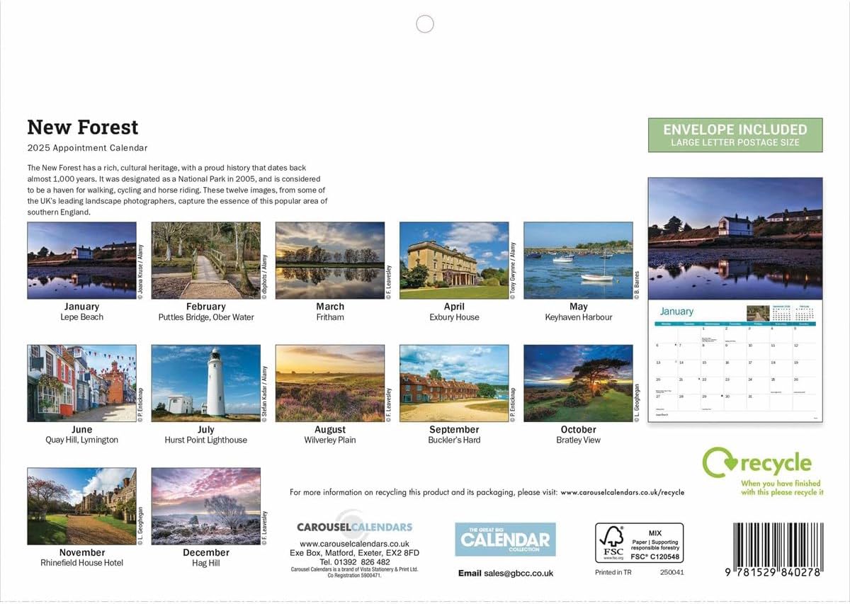 New Forest A4 Calendar 2025 (PFP)